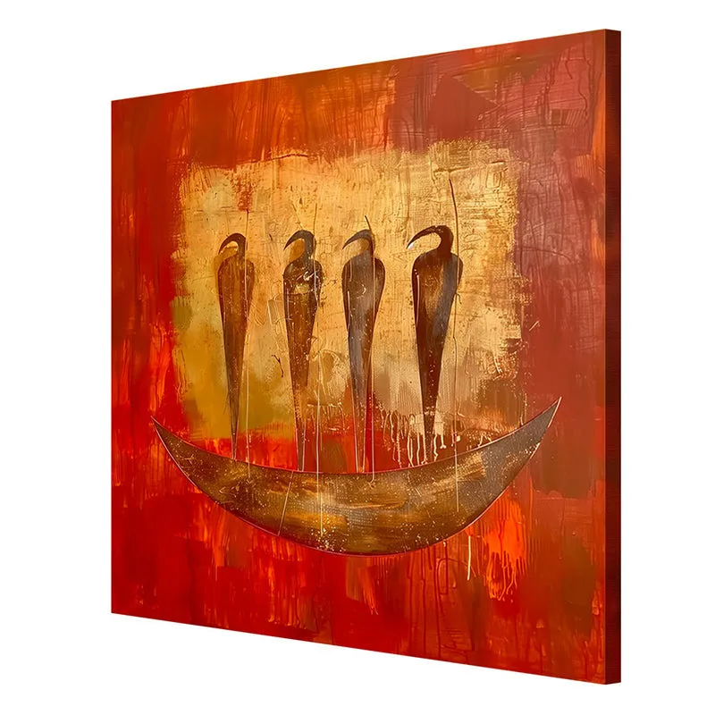 Birds In A Tusk Wall Painting media 6