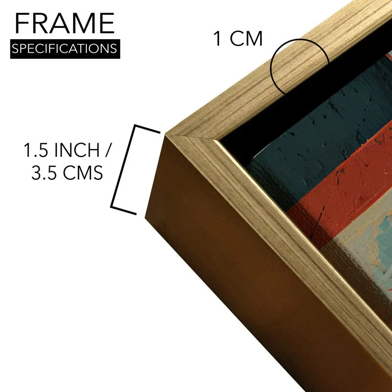 Mosaic Mind Canvas Wall Painting With Frame media 6