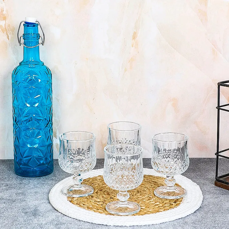 Abelar 1000 mL Water Bottle With 150 mL Glasses - Five Piece Set media 1