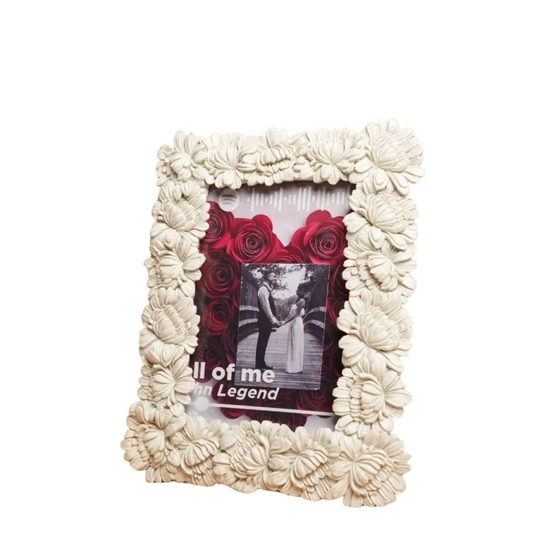 BloomAura Ceramic Photo Frame - White media 5