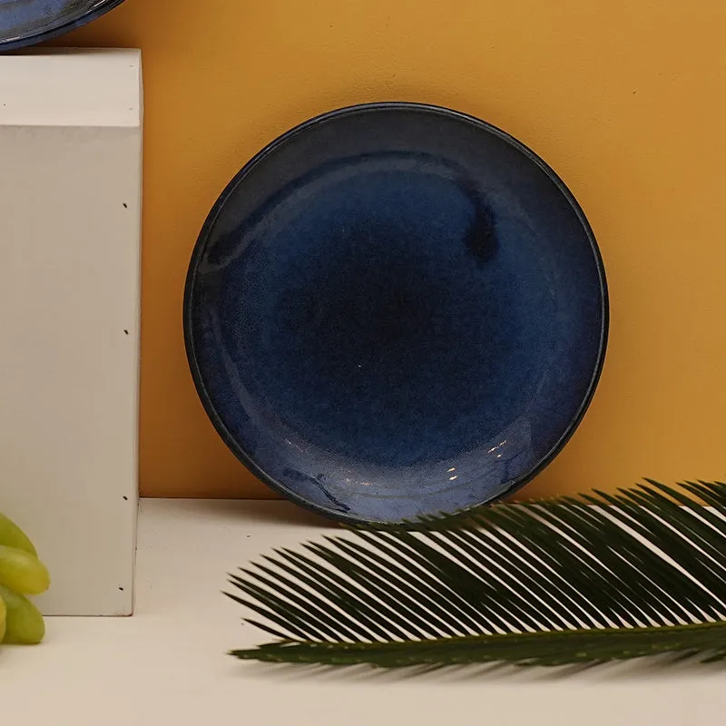 Cobalt Charm Ceramic Quarter Plate media 1