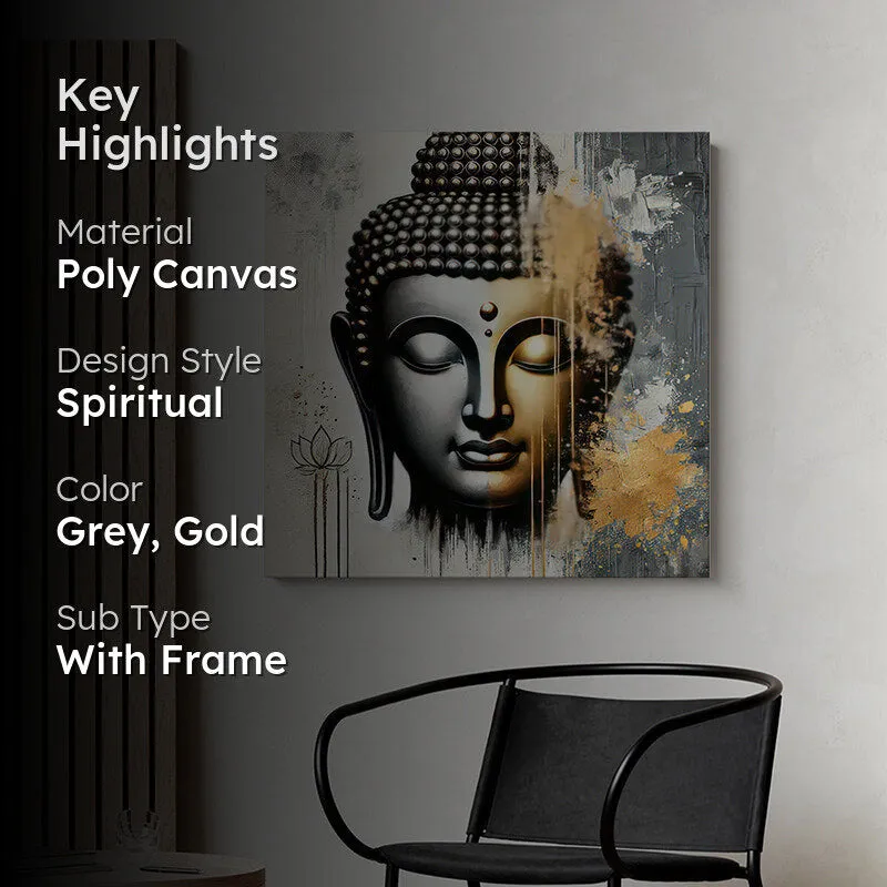 Calm Face Buddha Wall Painting media 2