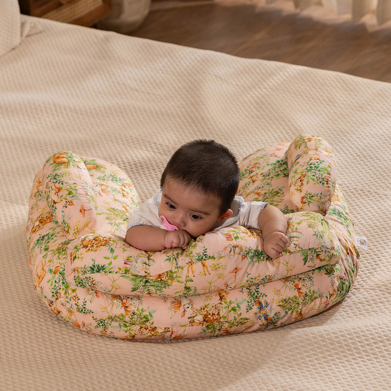 Blushing Bunny Duo Feeding Pillow with Removable Extra Pillow media 3