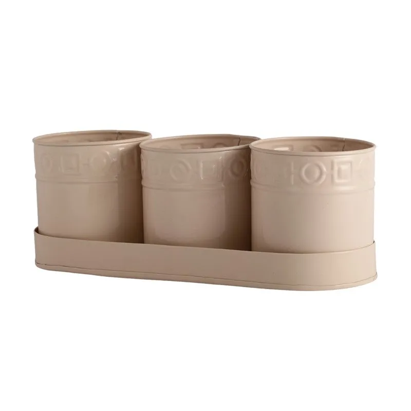 PetalPod Planters with Tray - Ivory media 5