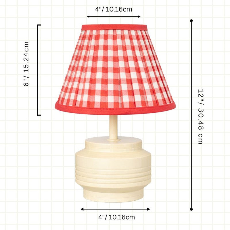 Monroe Charm Cotton Table Lamp - Red media 7