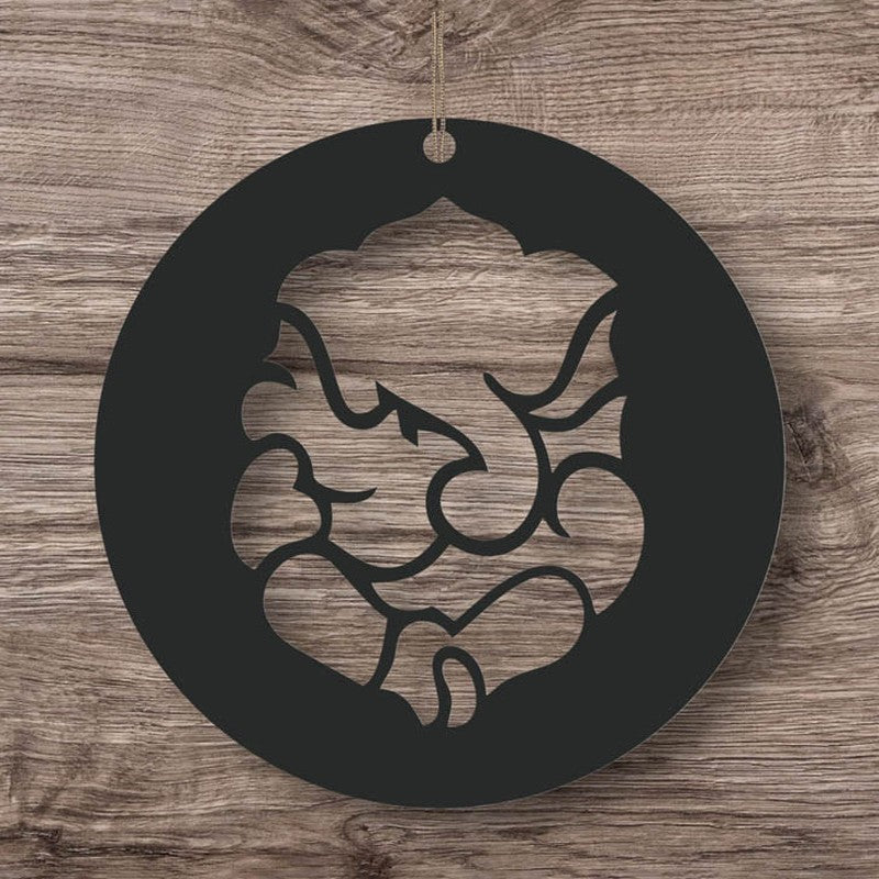 Ekadanta Mild Steel Wall Accent