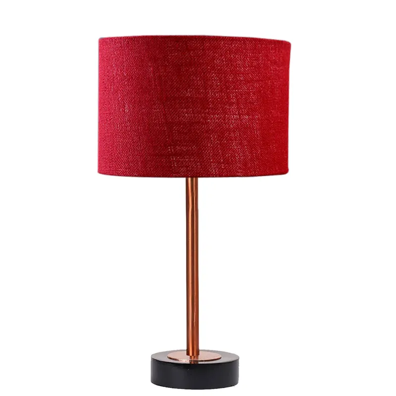Sienna I Rodin Wooden Table Lamp - Maroon,Copper,Black media 4