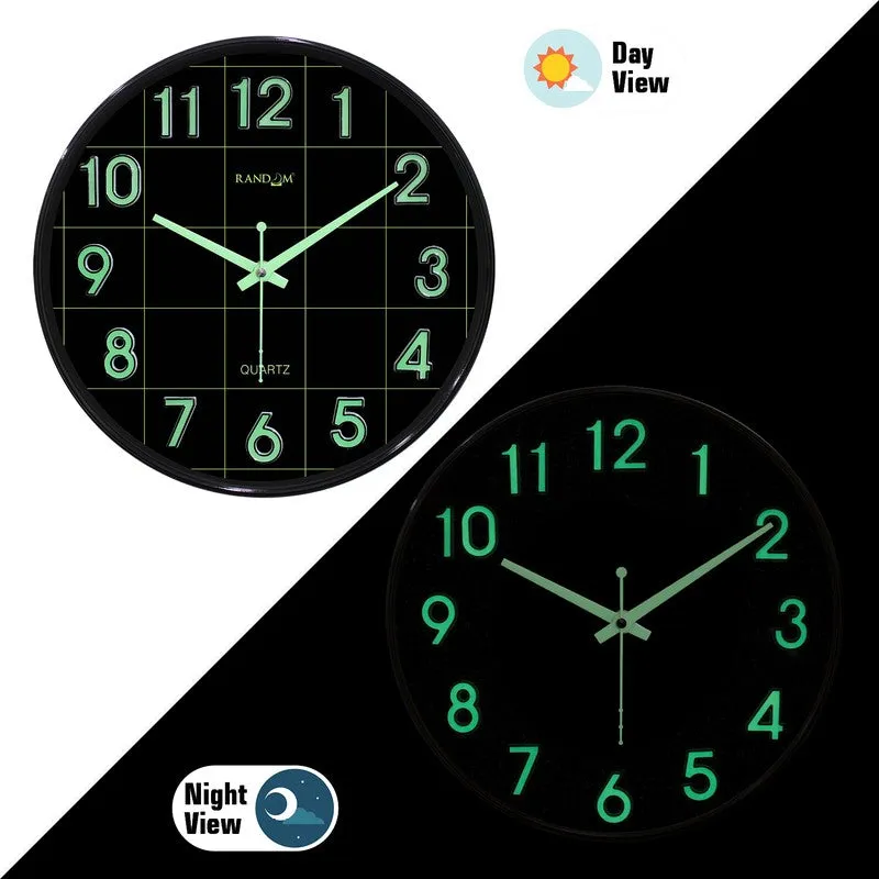 Opulent Analog Wall Clock - Black & Green media 4