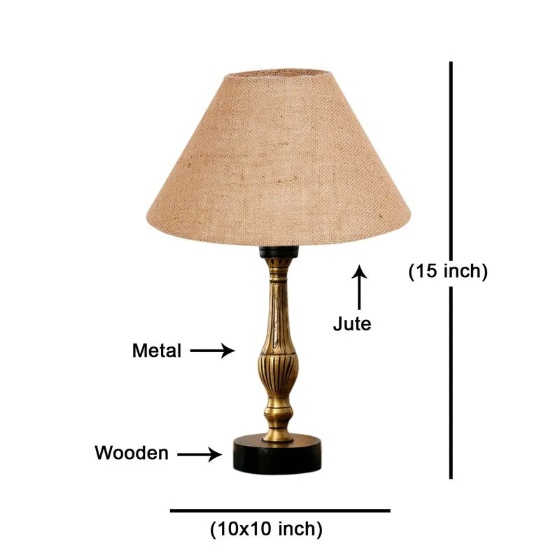 Aurelo Orin Wooden Table Lamp - Beige media 8