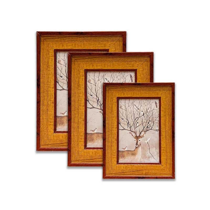 Vintage Veneers Wooden Photo Frame - Set Of Three media 3