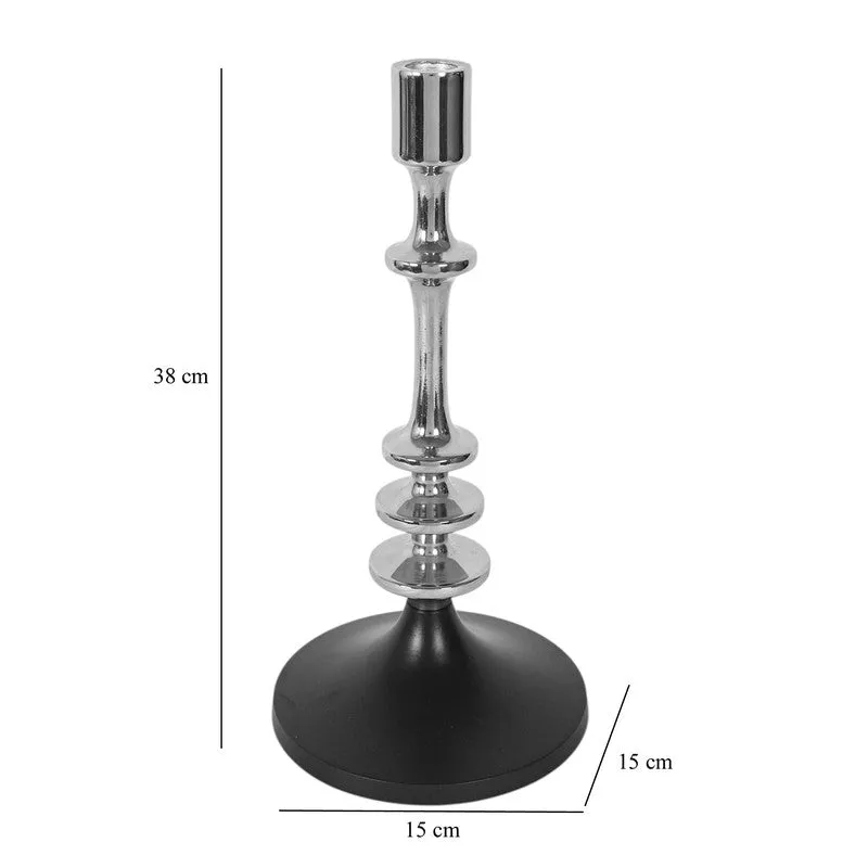 Imperial Crest Floor (Style Candle Holder - Silver) - Set Of Three media 5