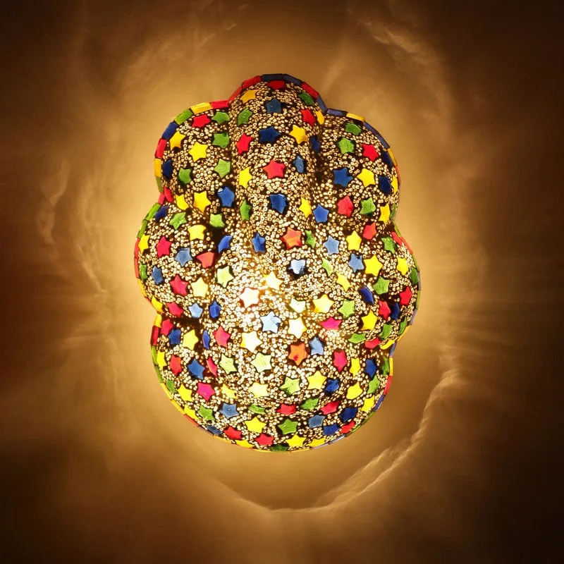 Vighnara Aura Ganesha Glass Wall Lamp - Multicolor media 4