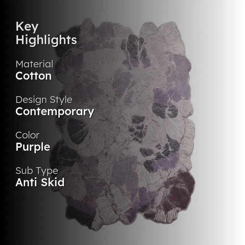 Kairo Cotton Carpet - Purple media 2