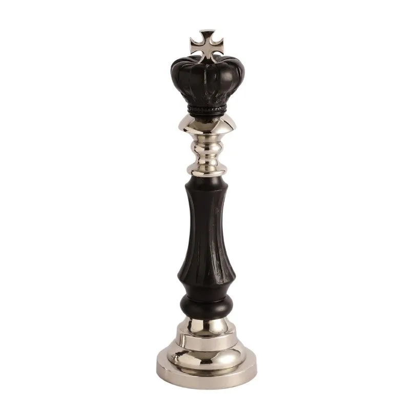 Victoris King Chess Piece - Black,Silver media 3