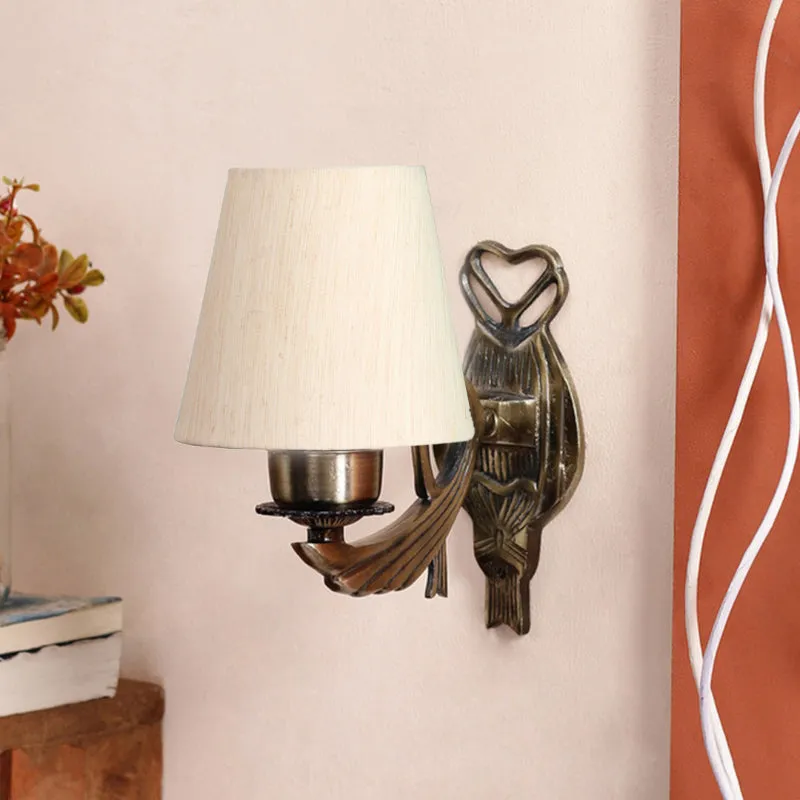 Love Gleam Atva Metal Wall Lamp - Beige media 3