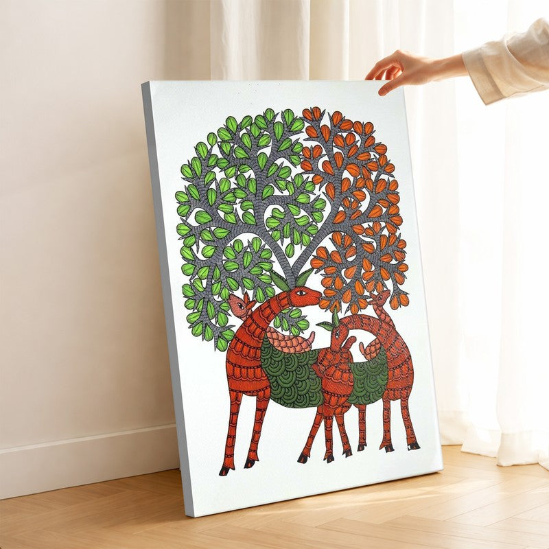 Twin Deer Canopy Canvas Wall Art & Paintings