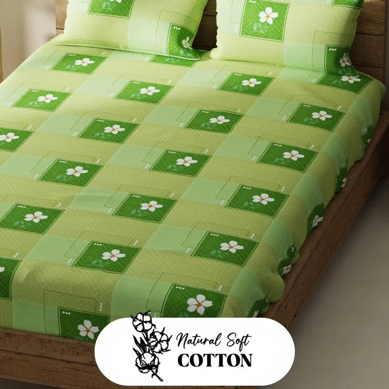 Ruvin Bedsheet (Green) - 115 GSM media 5