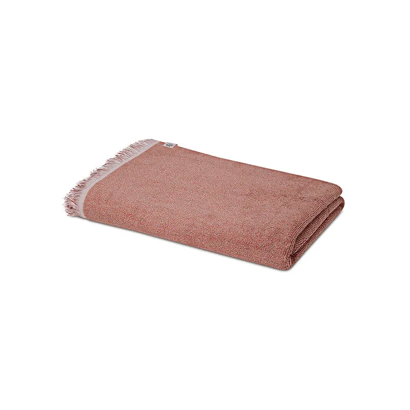 Melange Terry Cotton Bath Towel - Pop Coral media 4