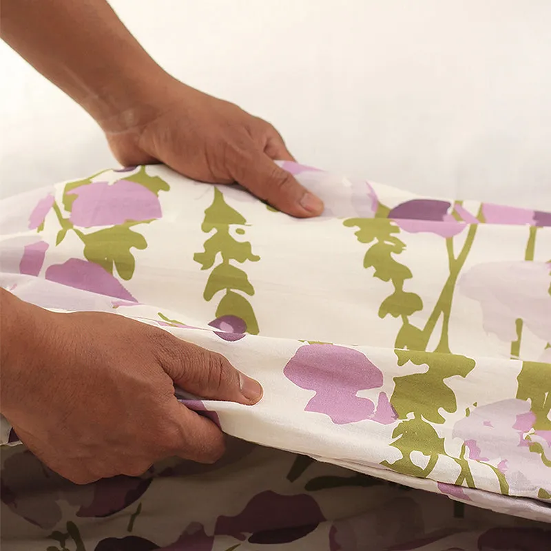 Lavender Lillies Cotton Duvet Cover media 5