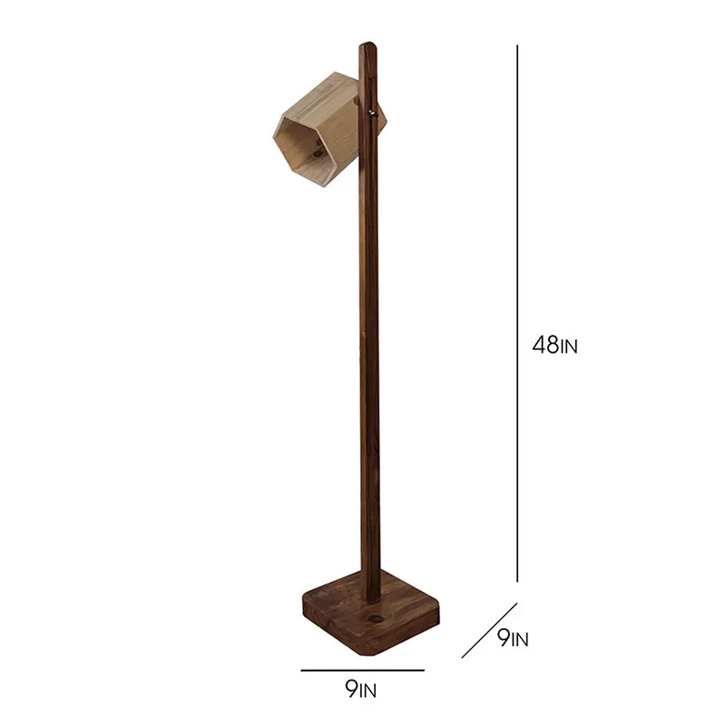 Vlanie Wooden Floor Lamp media 7