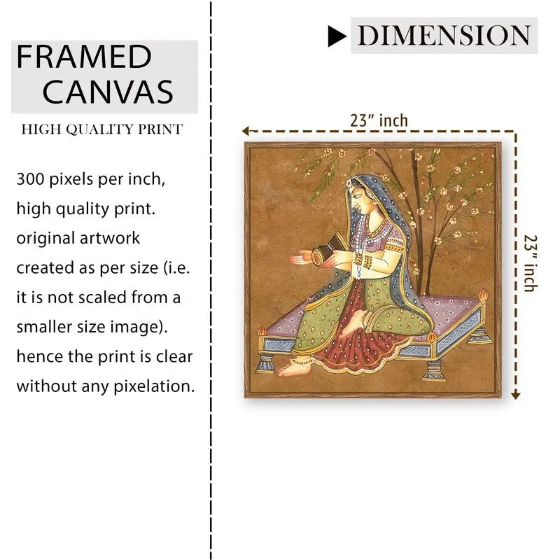 Indian Essence Canvas Wall Art With Frame media 9