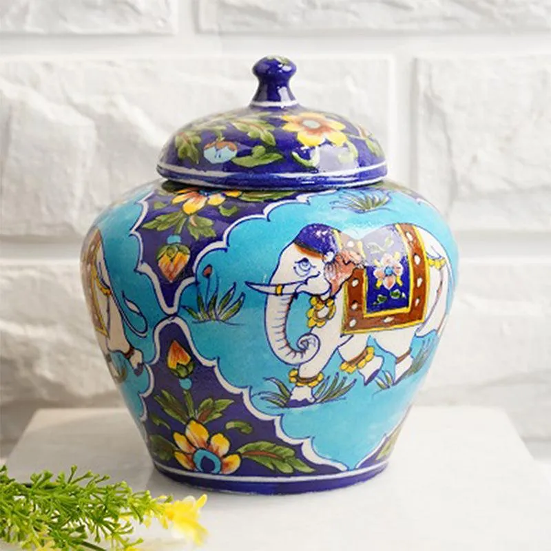 Regal Gaja Handpainted Vase media 1