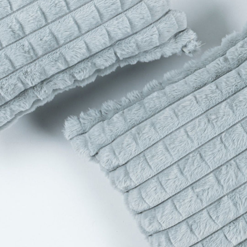 Frost Waffle Grey Cushion Cover (Rectangle)  Set of Two media 4
