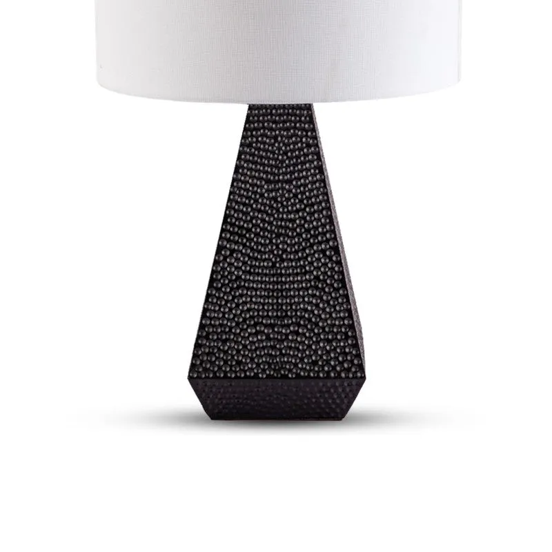 AarviDecor Belmont Classic Fabric Table Lamp - White media 6