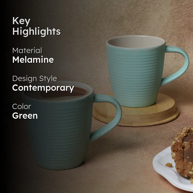 Brew Melamine Coffee Mug (350 mL Each) - Set of Two media 2