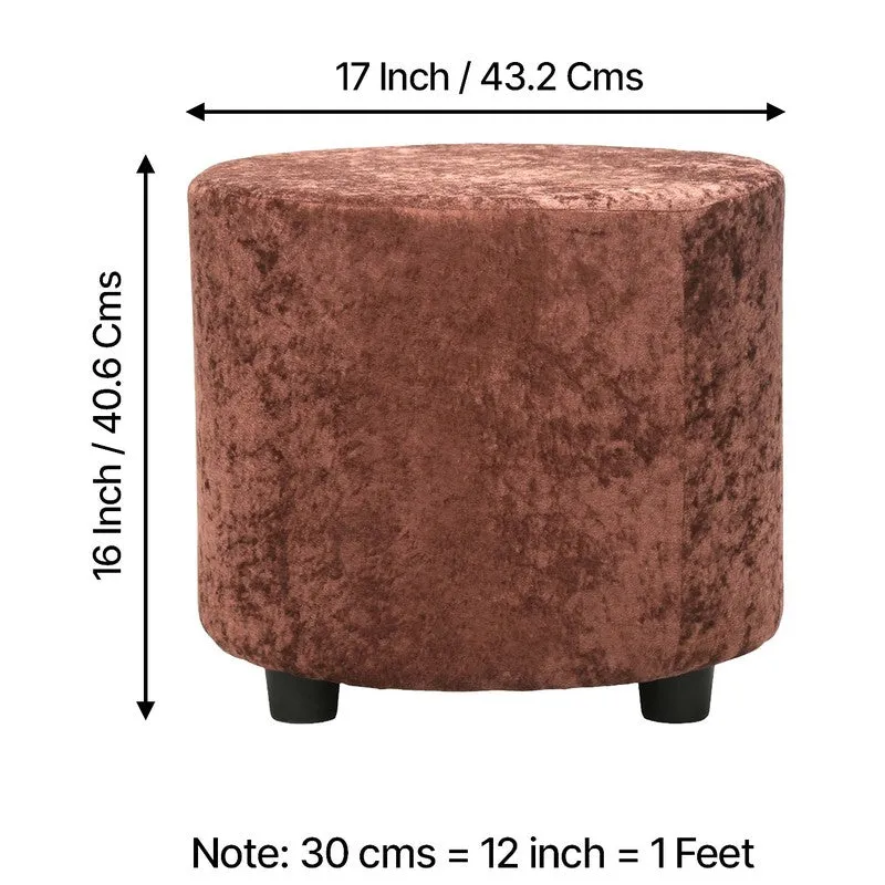 Mrixon Pine Wood Pouffe - Brown media 7