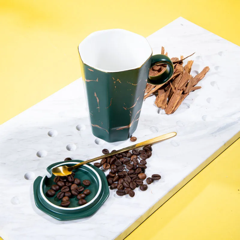 Goldira Glory Coffee Mug (Green) - 400 mL media 4