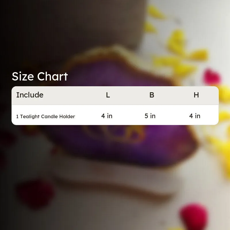 Festive Ganesha Tealight Candle Holder - Purple - 5