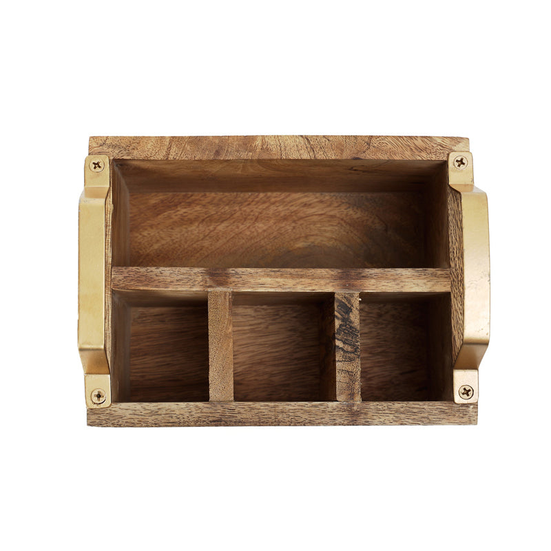 Simiya Mangowood Cutlery Holder media 3