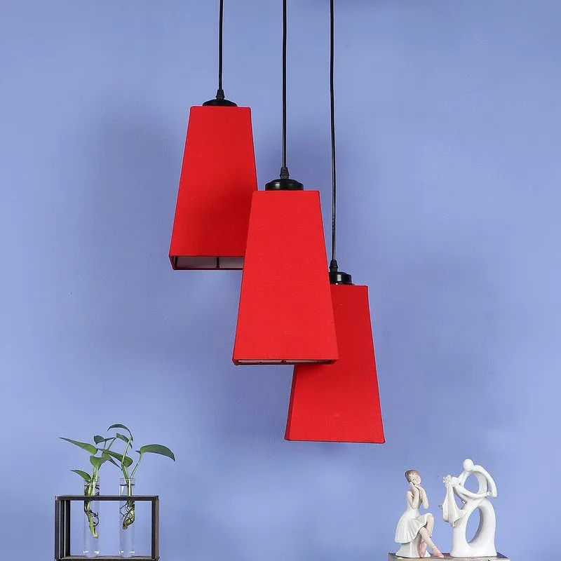 Shadowlux Triple Metal Ceiling Lamp - Red media 4
