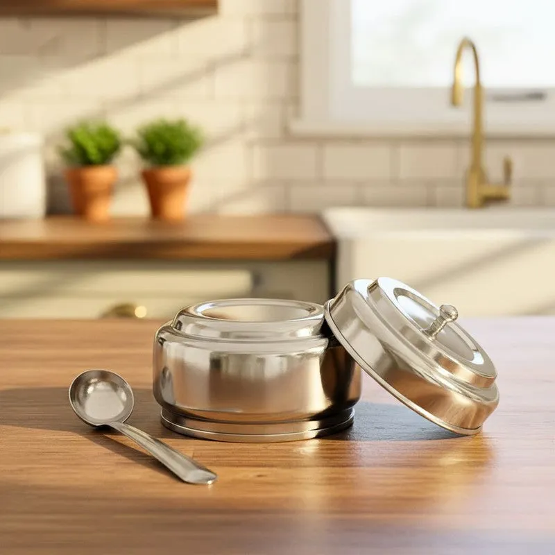 Simmer Silver Stainless Steel Containers - Set of Three media 4
