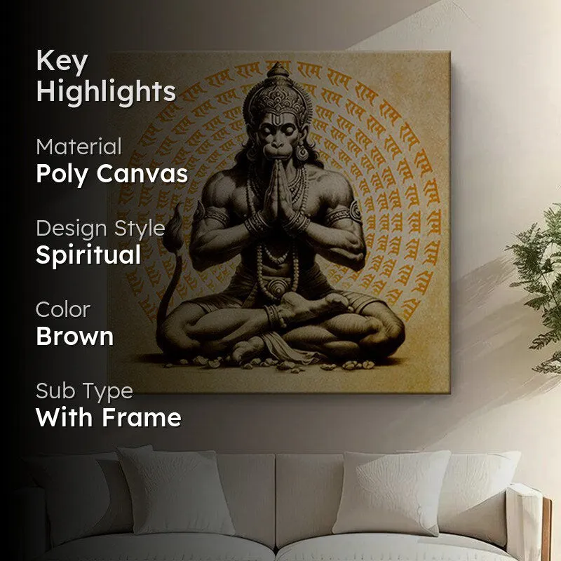 Prana Dhyan Hanuman Wall Painting media 2
