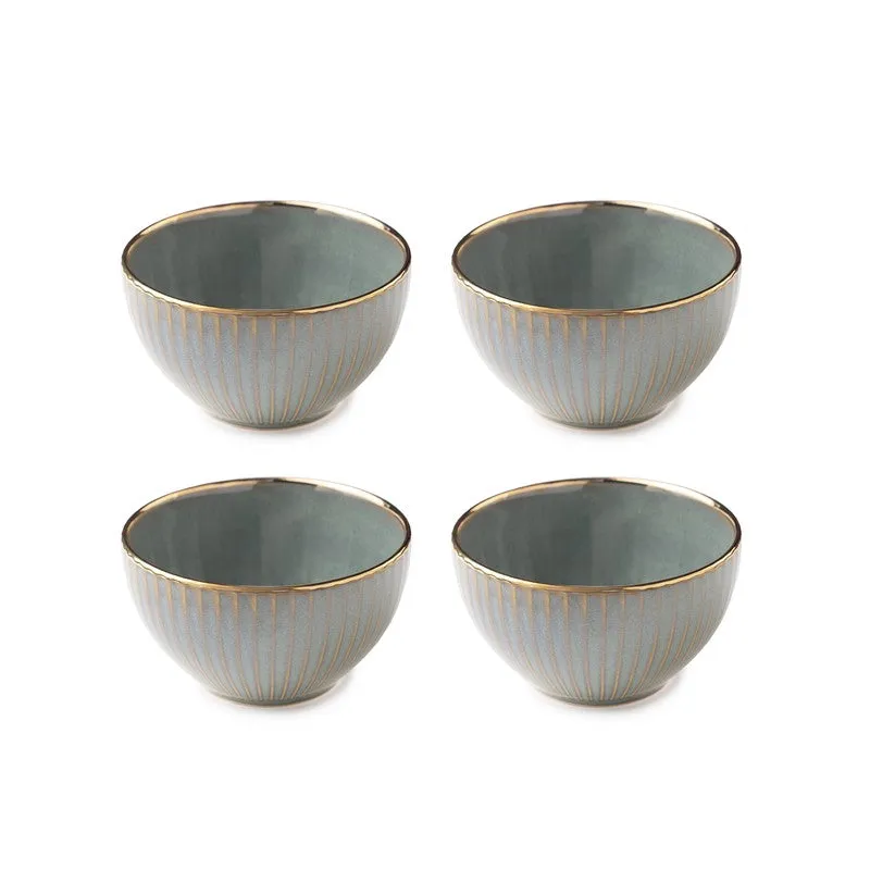 Ornella Soup Bowls (Green,350 mL Each) - Set Of Four media 4