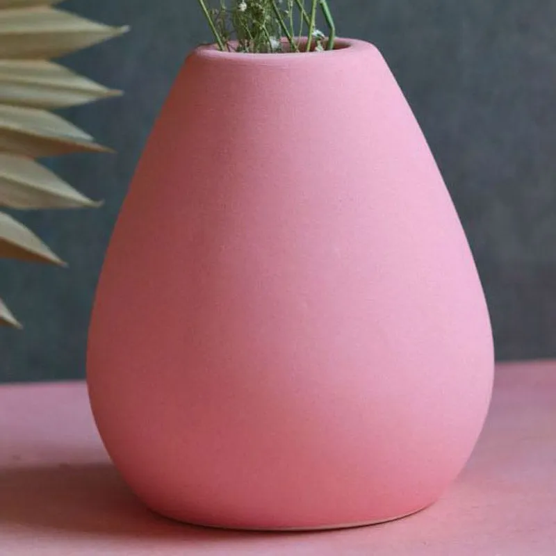 Yelena Ceramic Vase - Pink media 4