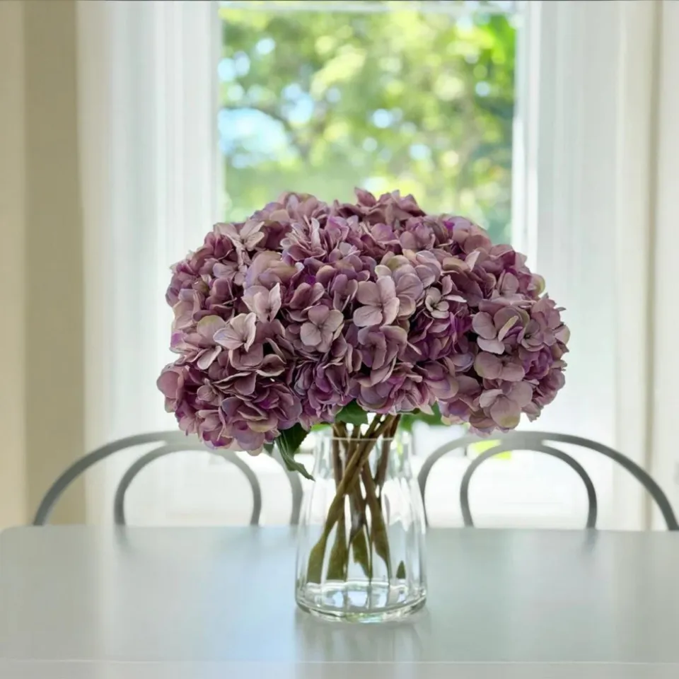 Hydrangea Artificial Flower - Set Of Two media 5