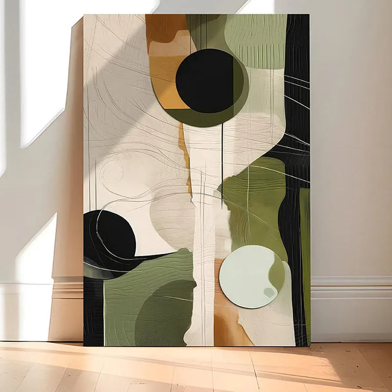 Desert Olive Canvas Abstract Wall Art media 2