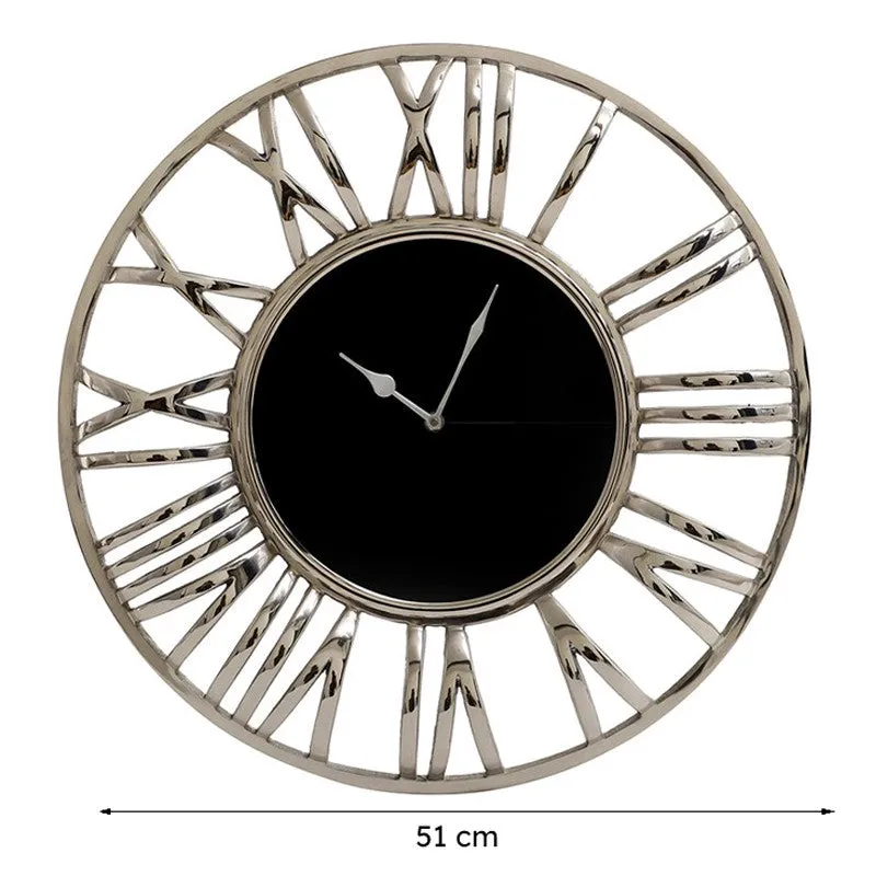 Esha Romanus Wall Clock - Silver media 7