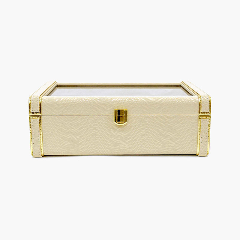 Tisquo II Faux Leather Watch Organizer - Ivory media 3