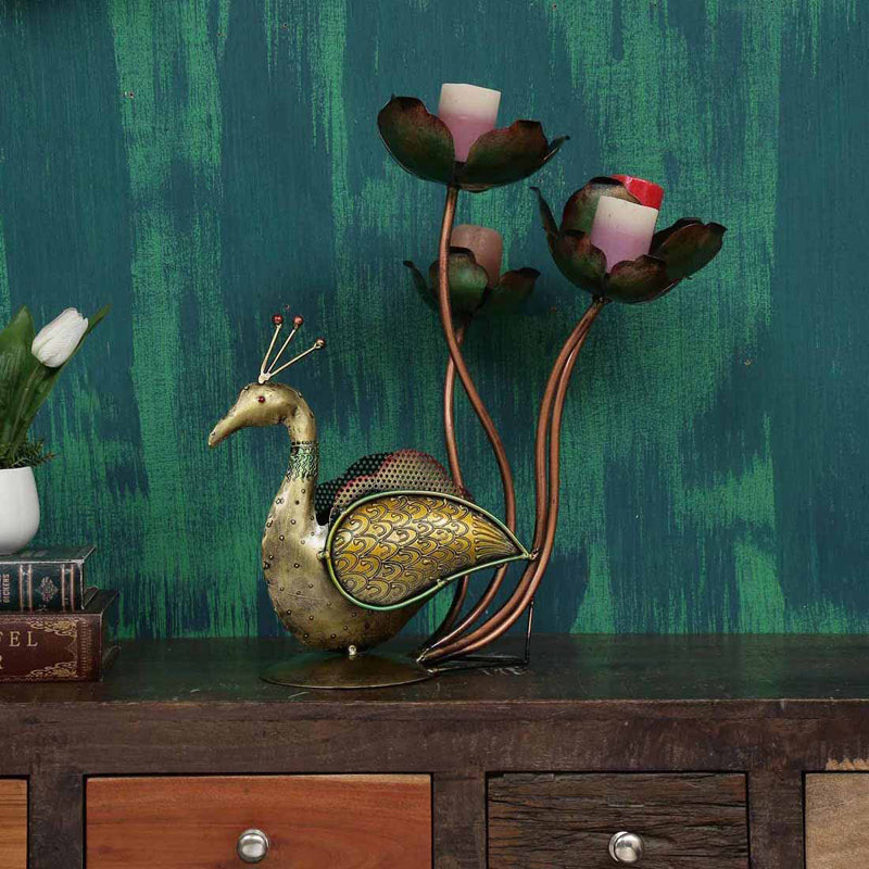 Avian Ethnic Tea Light Holder