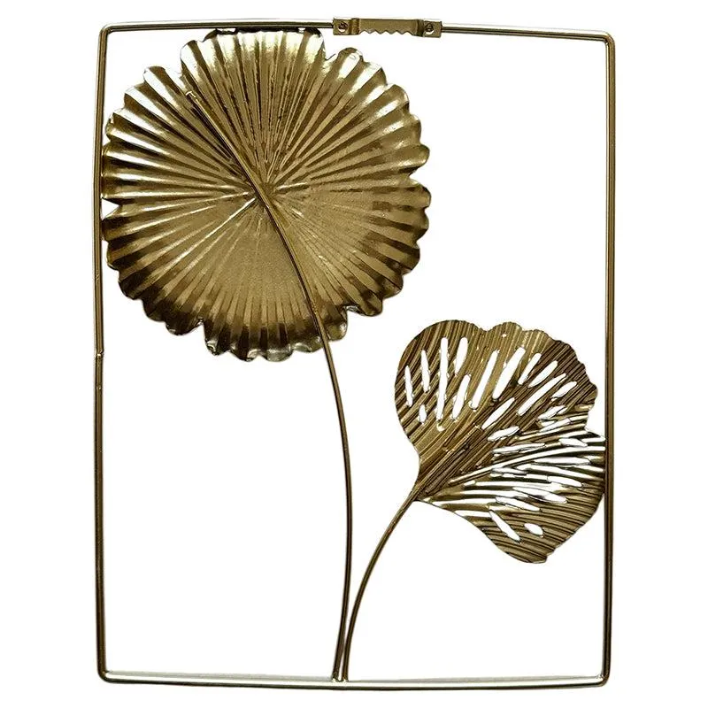 Sculpted Flora Metal Wall Accent - Set Of Two - 5