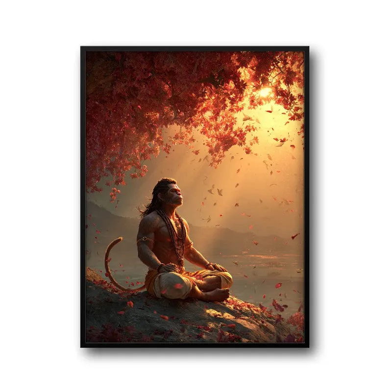 Sri Hanuman Meditating III Archival Paper Wall Art media 7