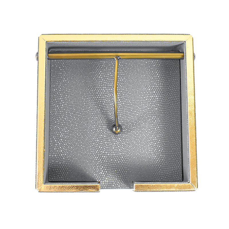 Tisquo Faux Leather Tissue Holder - Grey media 8