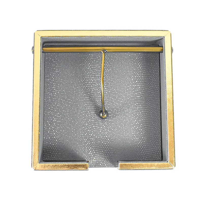 Tisquo Faux Leather Tissue Holder - Grey media 8