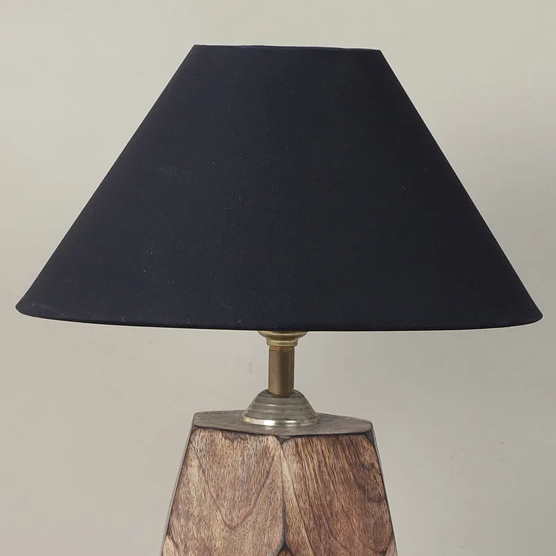 Torou Solid Mango Wood Table Lamp - Black,Brown media 5