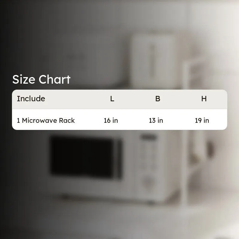 Esto Expandable Carbon Steel Microwave Stand with Adjustable Shelves media 12
