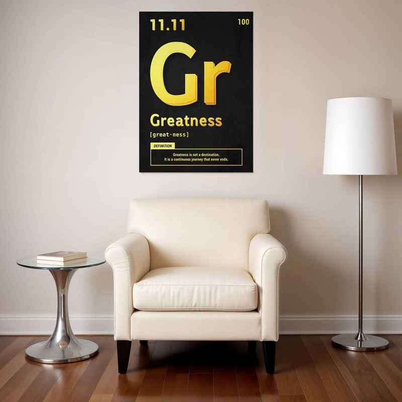 Golden Greatness Wall Poster